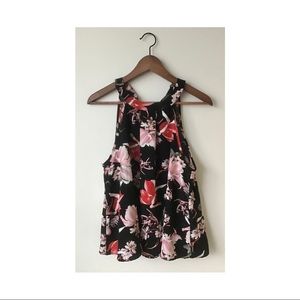 Sleeveless Blouse- Magnolia Print
